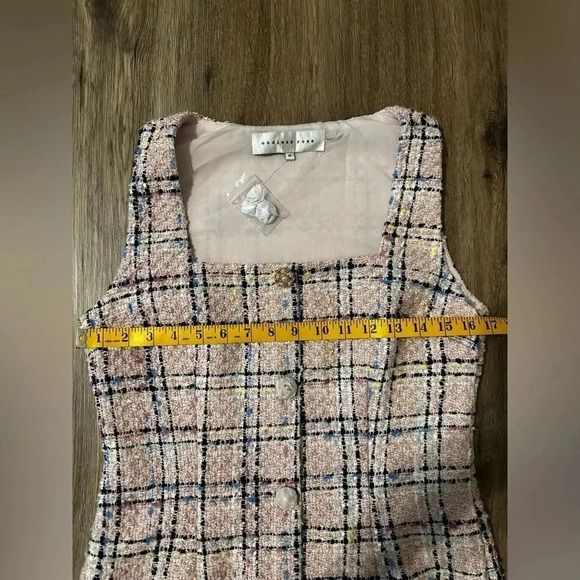 Endless Roses Plaid Tweed Mini Dress Vici & Madison NEW Size Medium - Picture 16 of 16
